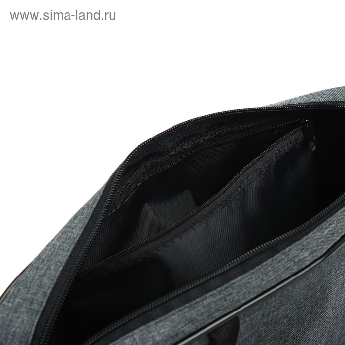 Папка с ручками А4, 350 х 270 х 60 мм, текстильная, Офис Премиум ПДМ-111 "Графит"