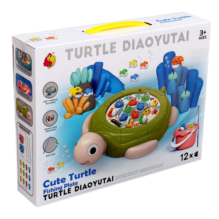 Рыбалка &laquo;Путешествие черепашки&raquo;, 12 рыбок, цвета МИКС