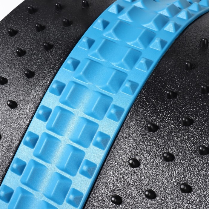 Массажёр для спины, трёхуровневый, 38 &times; 25 &times; 4 см, цвет синий