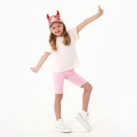 Кепка детская для девочки «Чертенок» аниме с заколками, р-р 52-54 5-7 лет Кепка детская для девочки «Чертенок» аниме с заколками, р-р 52-54 5-7 лет