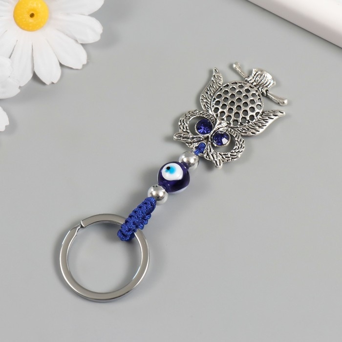 Брелок от сглаза металл Брелок от сглаза металл "Сова на ветке" 3,3х7 см