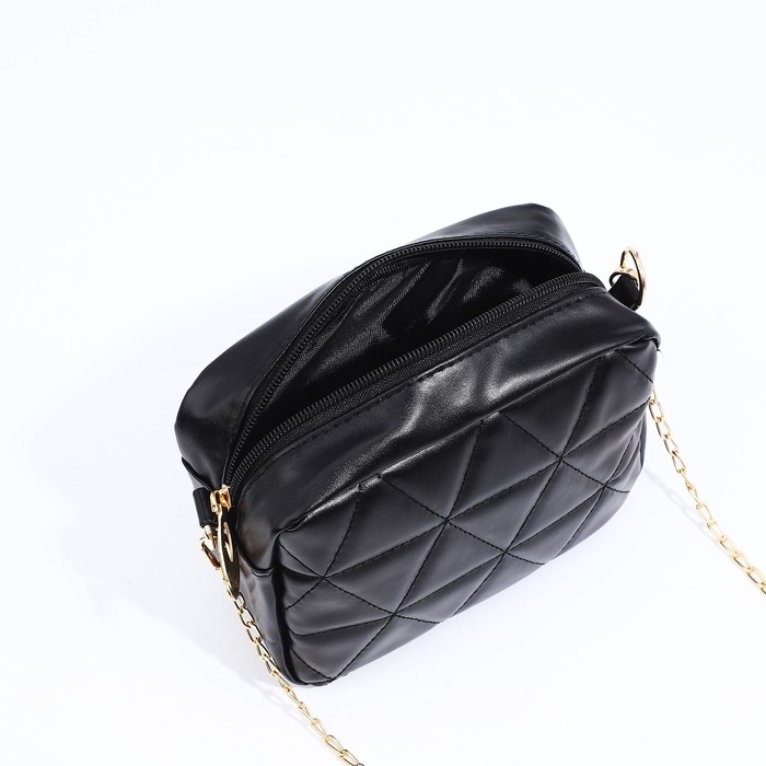 Сумка кросс-боди на молнии, цвет чёрный Сумка кросс-боди на молнии, цвет чёрный