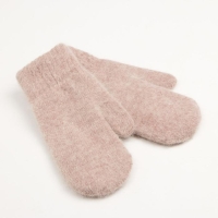 Варежки женские MINAKU однотонные,размер 6,5 цв.бежевый Варежки женские MINAKU однотонные,размер 6,5 цв.бежевый