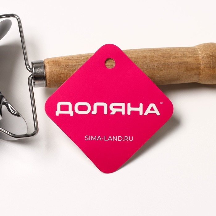 Ролик для вырезания кругов из теста Доляна &laquo;Профи&raquo;, d=7 см, 16&times;10&times;5 см