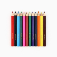 Цветные карандаши 12 цветов мини деревянные заточенные &laquo;1 сентября&raquo;