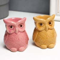 Аромалампа керамика "Растерянный совёнок" МИКС 8х6,5х5,5 см Аромалампа керамика "Растерянный совёнок" МИКС 8х6,5х5,5 см