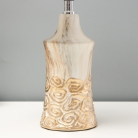 Настольная лампа "Наоми" Е14 40Вт бежево-золотой 23х23х40 см