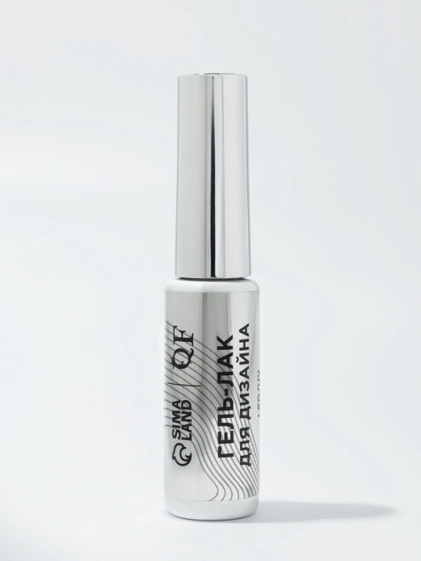 Гель для дизайна LED/UV 8мл черн накл QF