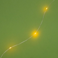 Гирлянда «Нить» 20 м роса, IP44, серебристая нить, 200 LED, свечение жёлтое, 2 режима, солнечная батарея Гирлянда «Нить» 20 м роса, IP44, серебристая нить, 200 LED, свечение жёлтое, 2 режима, солнечная батарея