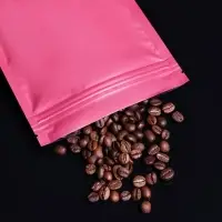 Пакет дой - пак, матовый, бордовый, 14&times;20&times;4 см