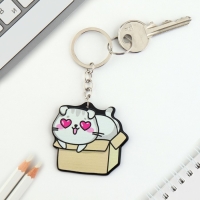 Брелок для ключей акриловый &laquo;Котик&raquo;, 7 х 12,5 см