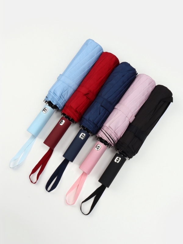 Зонт автоматический &laquo;Однотон&raquo;, эпонж, 3 сложения, 12 спиц, R = 54/58 см, D = 116 см, цвет МИКС