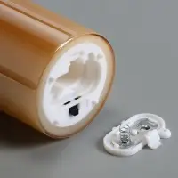 Светодиодная свеча "Золотистая" 20х5.5 см, AAx2 (не в компл.), Т/БЕЛЫЙ