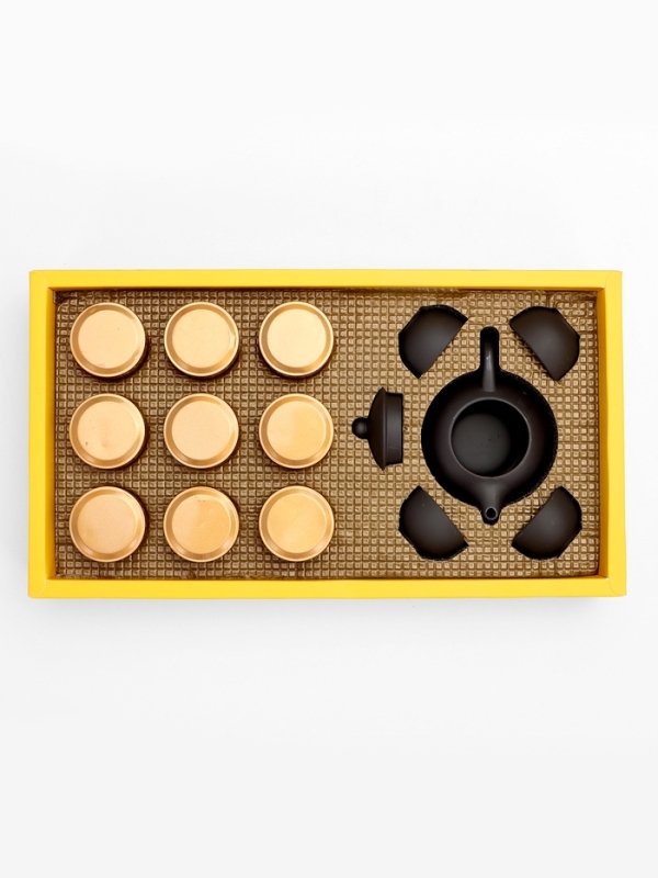 Подарочный набор для чайной церемонии,китайский чай "Те Гуаньинь" 9 капсул,на 4 персоны+пак