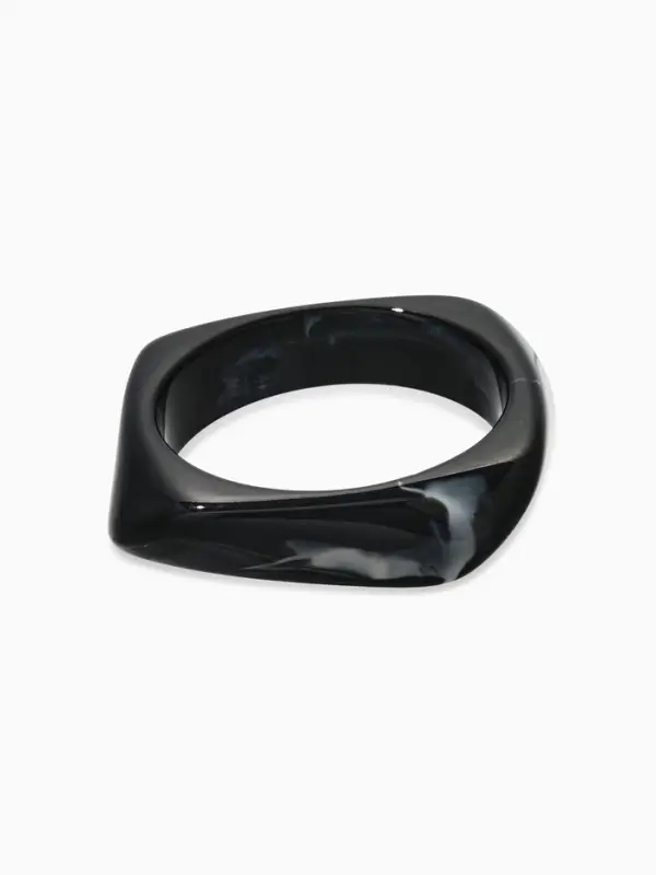 Браслет манжет акрил "Тренд", цвет чёрный