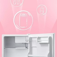 Холодильник RCD76WH1R, 43л, мороз отсек, однокамерный, белый