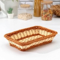 Корзинка для подачи Доляна &laquo;Молочный шоколад&raquo;, 30&times;19,5&times;6 см, цвет коричневый