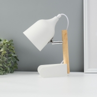 Лампа настольная "Престиж" 1х40Вт Е27 белый 13х12х24см Лампа настольная "Престиж" 1х40Вт Е27 белый 13х12х24см