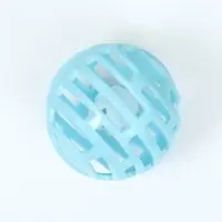Шарик для кошек сетчатый  с бубенчиком, 4,5 см, голубой