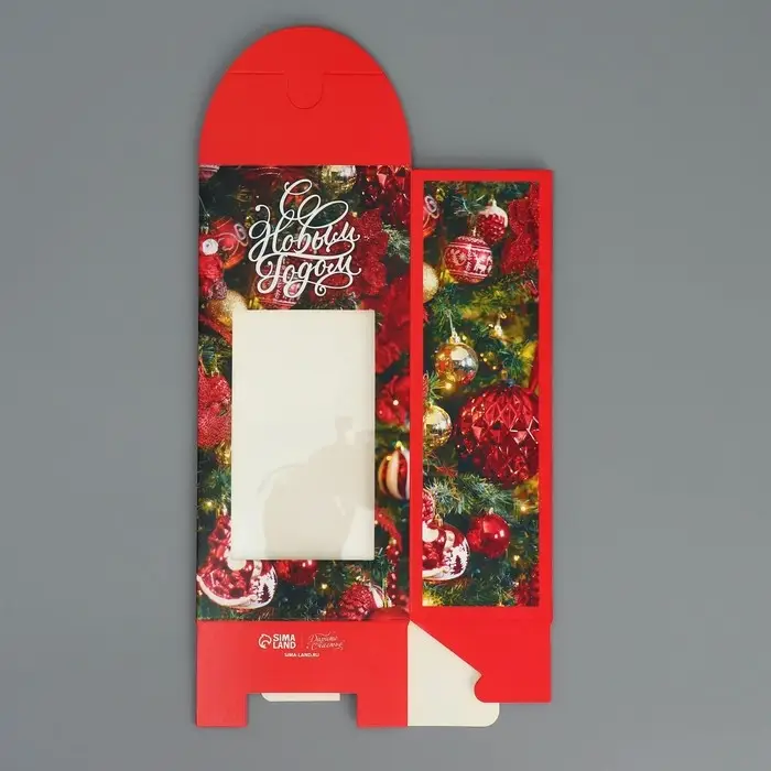 Коробка складная &laquo;Новогодняя&raquo;, 9 х 19 х 6 см