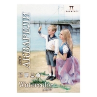 Бумага для акварели А3, 20 листов "Морячка", 200 г/м&sup2;, цвет молочный, в папке