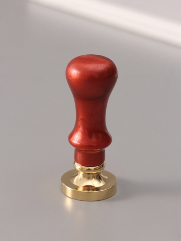 Печать для сургуча с пластиковой ручкой "Буква O на вензеле" 2,5х2,5х6,3 см