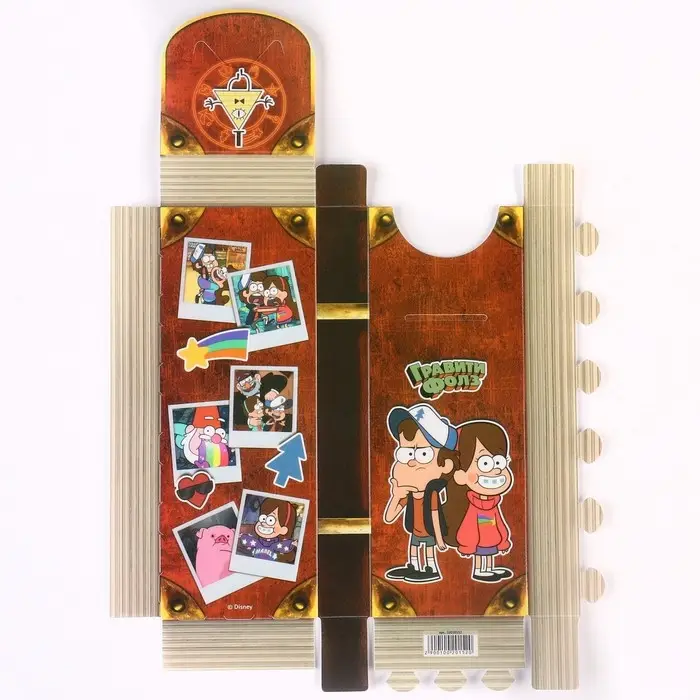 Пенал-футляр пластиковый, 75&times;195&times;25 мм, сборный, &laquo;Гравити Фолз&raquo;