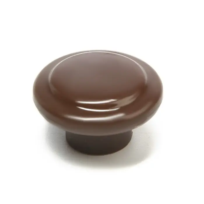 Ручка мебельная пластмассовая, d=35, цвет шоколад