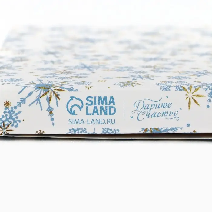 Коробка для шоколада &laquo;Снежинки&raquo;, 17 х 8.5 х 1.5 см