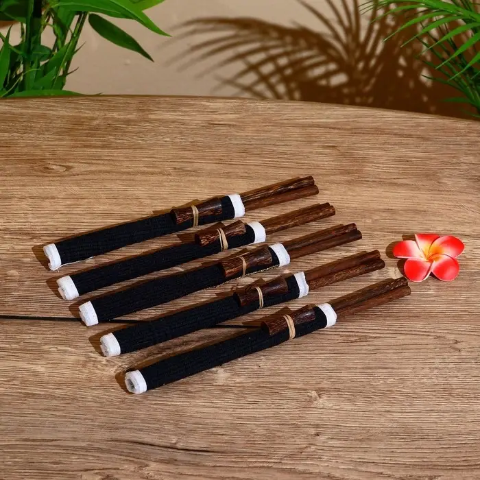 Палочки китайские "Сирень" 5 пар 25х10х2 см кокос, МИКС