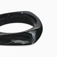 Браслет манжет акрил "Тренд", цвет чёрный