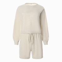 Комплект женский (джемпер, шорты) MINAKU: Casual Collection цвет бежевый, р-р 50 Комплект женский (джемпер, шорты) MINAKU: Casual Collection цвет бежевый, р-р 50