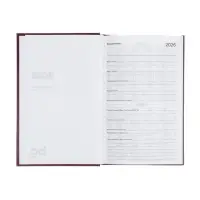 Ежедневник датир 2026г А5 168л, б/вин, коричневый