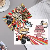 Открытка "С Днём Рождения!11" конгрев, тиснение, 12,5х19,4 см