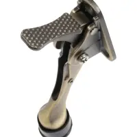 Фиксатор дверной LOCKLAND &ldquo;козья ножка&rdquo;, с автоподъемом, цвет бронза