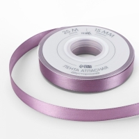 Лента атласная двухсторонняя №0434 15мм*25&plusmn;1м сиреневый TR