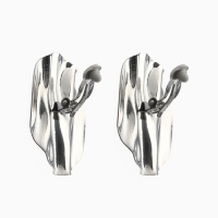 Клипсы &laquo;Тренд&raquo; круг, цвет серебро