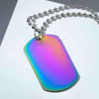 Кулон мужской «Жетон» жук, цвет бензиновый, 45 см Кулон мужской «Жетон» жук, цвет бензиновый, 45 см