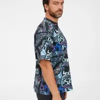 Футболка из бифлекса Morfiss с полной запечаткой на заказ, размер XL/XXL