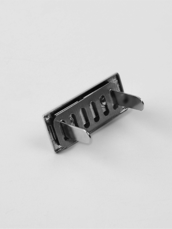 Крепления для ручек для сумки 2шт 3*1,3*1,3см на прокол металл серебряный АУ