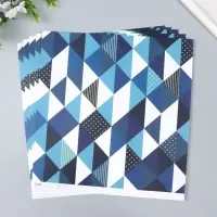 Бумага для скрапбукинга "Строгая геометрия" плотность 180 гр 30,5х32 см