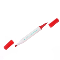 Набор акриловых маркеров 18 цветов в пластиковом кейсе, двусторонние