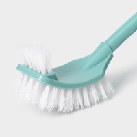 Ёршик для унитаза Доляна, 12&times;10,5&times;40,5 см, цвет мятный