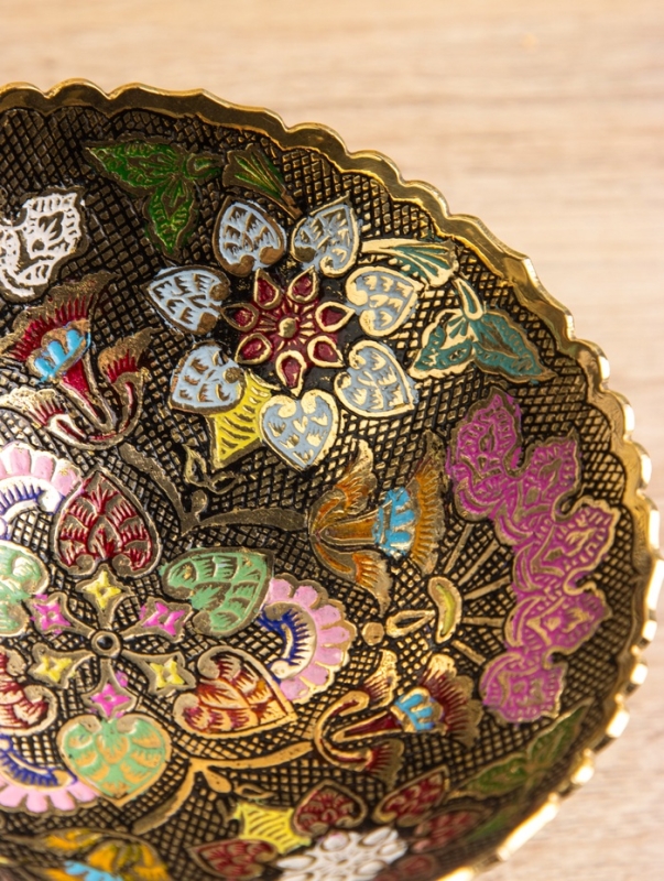 Креманка "Разноцветье" латунь 14х14х10,5 см