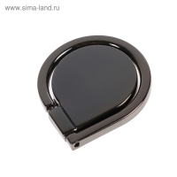 Держатель-подставка с кольцом для телефона LuazON, в форме "Капли воды", серый