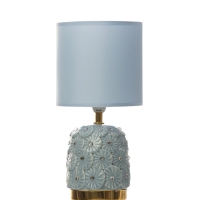 Лампа настольная "Букет" 1х40Вт Е14 голубой 14,5х14,5х30см МОДЕЛЬ: