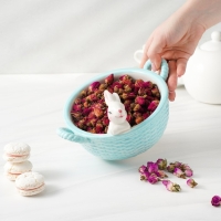 Конфетница Доляна &laquo;Зайка&raquo;, 19,5&times;16,5&times;12,5 см, цвет голубой