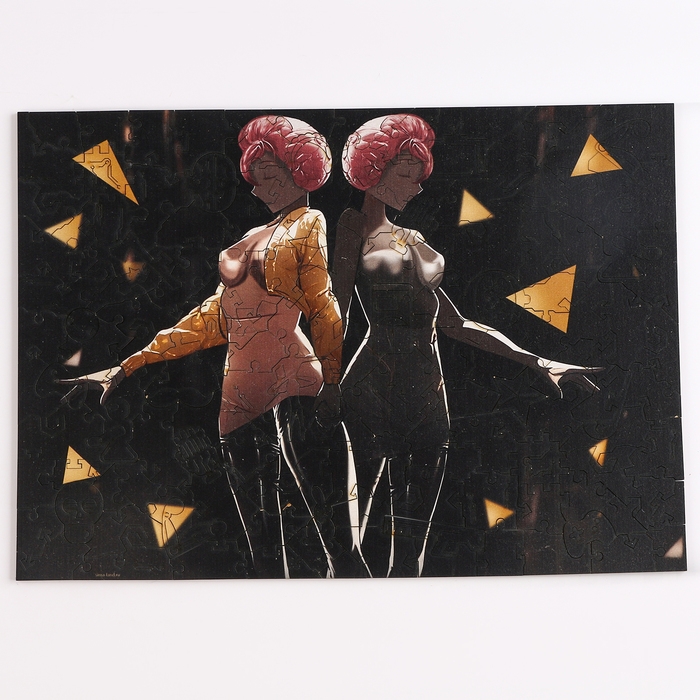 Пазл деревянный фигурный «Близнецы», 140 элементов Пазл деревянный фигурный «Близнецы», 140 элементов