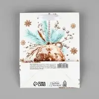 Пакет подарочный новогодний ламинированный &laquo;С Новым годом&raquo;, S 12 х 15 х 5.5 см