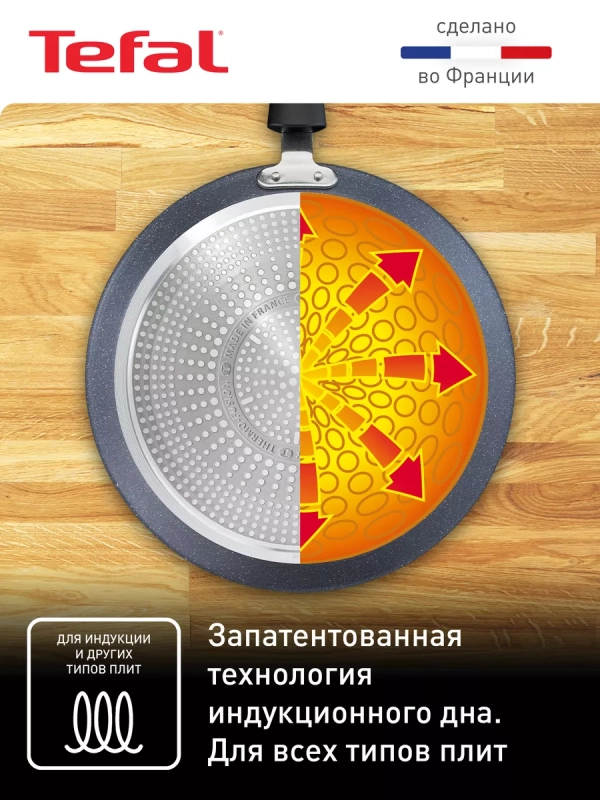 Блинная сковорода Healthy Chef 25 см для всех типов плит